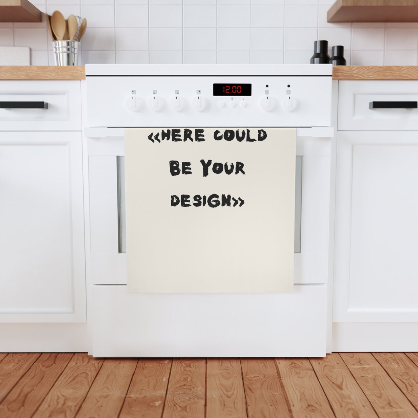Charming Cotton Tea Towel for Home Decor, Ideal Gift for Wedding, Housewarming, Kitchen Use, Rustic Charm, Customizable Design