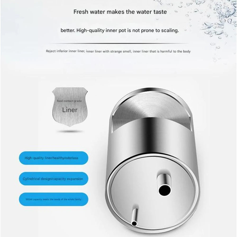 Versatile Electric Hot and Cold Water Cooler Dispenser Desktop Top Loading Water Dispenser for Home Office (110V US / 220V EU)