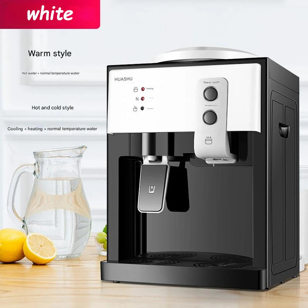 Versatile Electric Hot and Cold Water Cooler Dispenser Desktop Top Loading Water Dispenser for Home Office (110V US / 220V EU)
